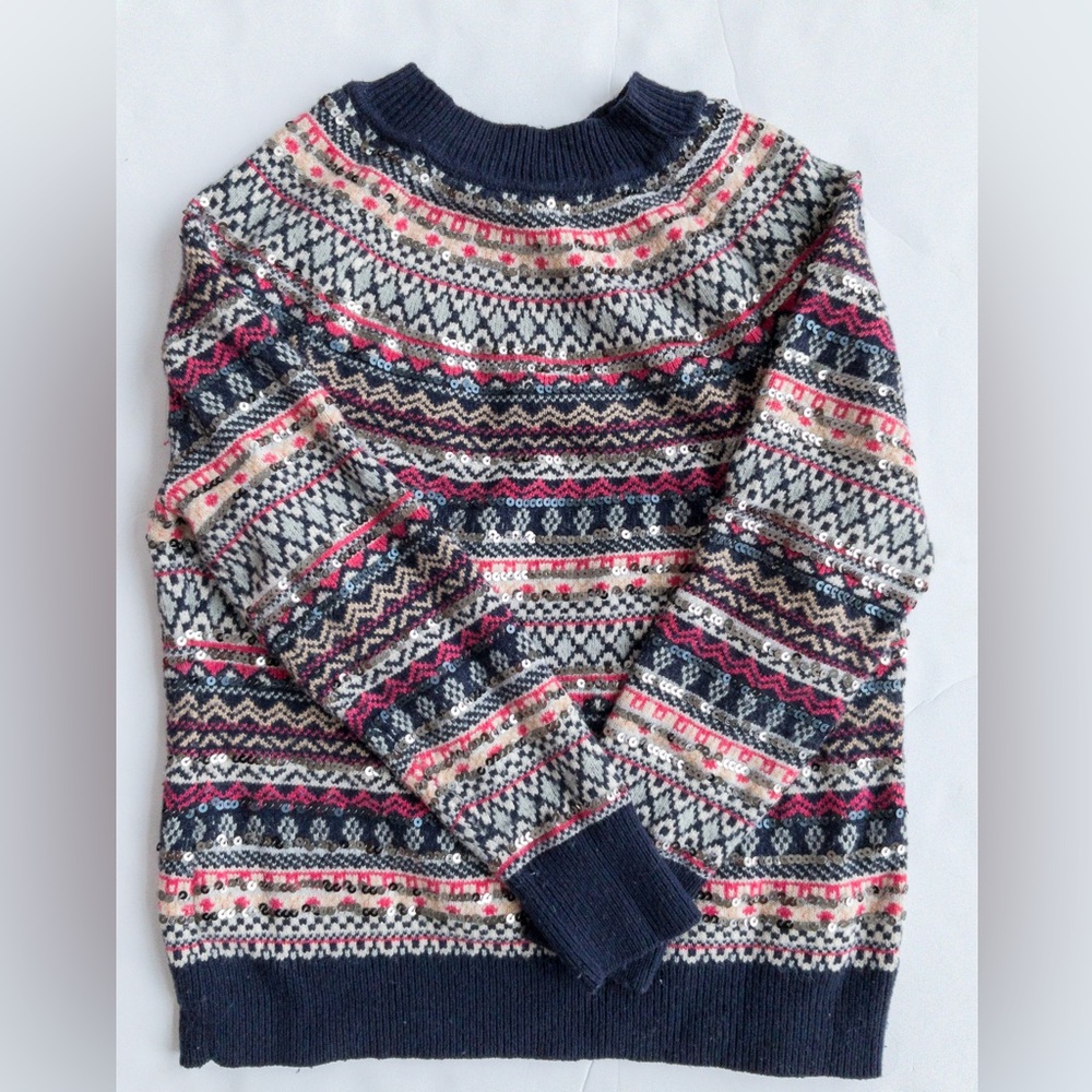 GAP size S Sparkly Jacquard Sweater